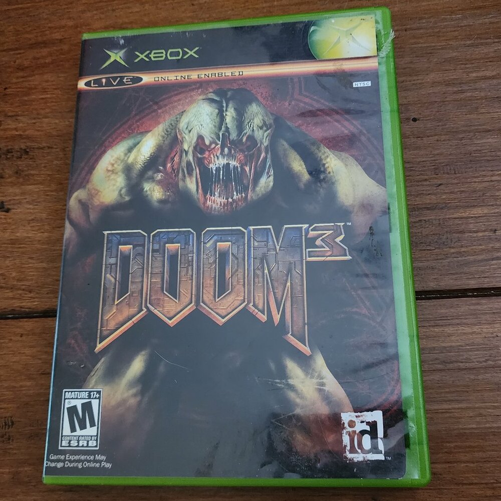 Doom 3 (ORIGINAL Microsoft Xbox 2005) GAME COMPLETE W/ MANUAL
